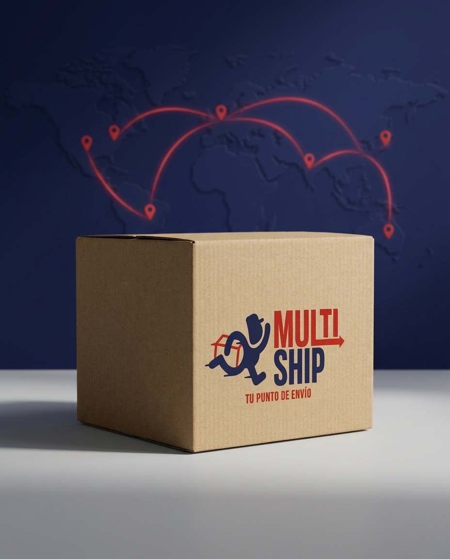 Caja de envío MultiShip con rutas de entrega globales
